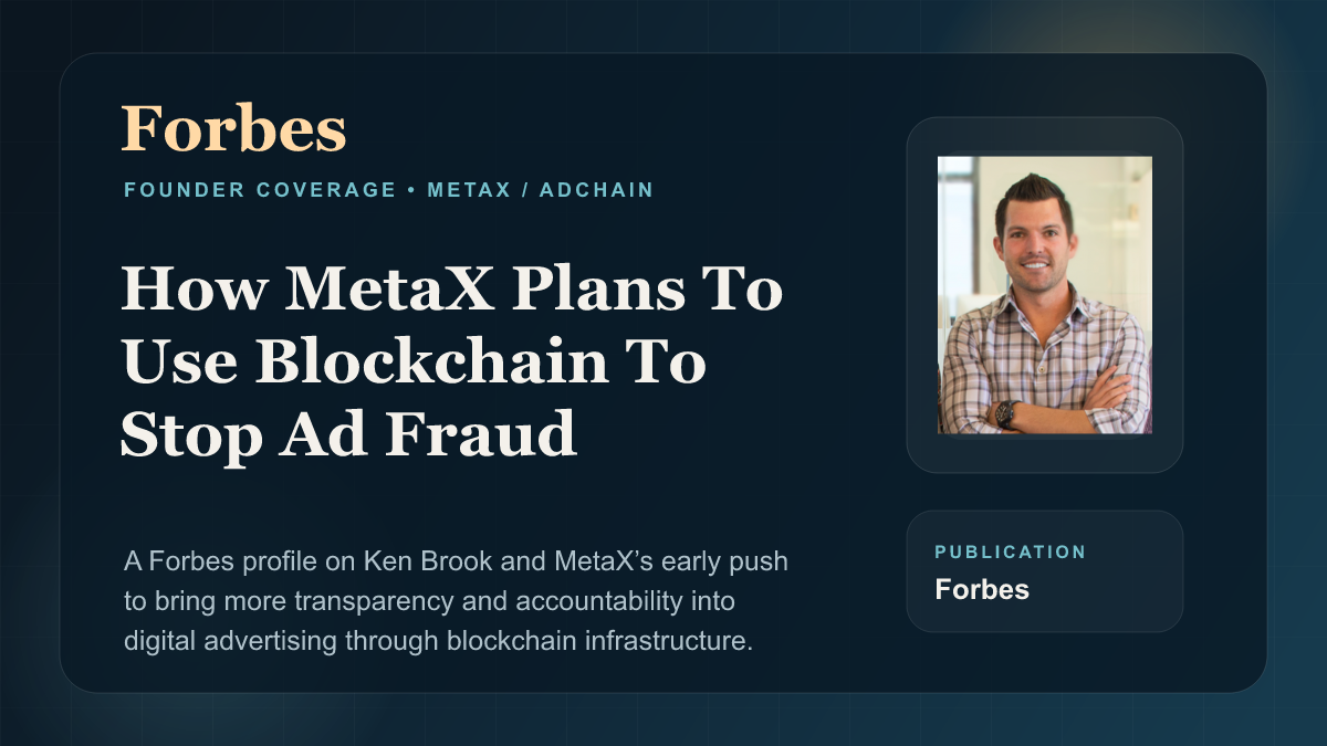 Forbes article image for MetaX blockchain coverage